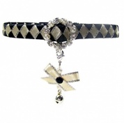 Glamorous Cat Collar - Ivory Bow